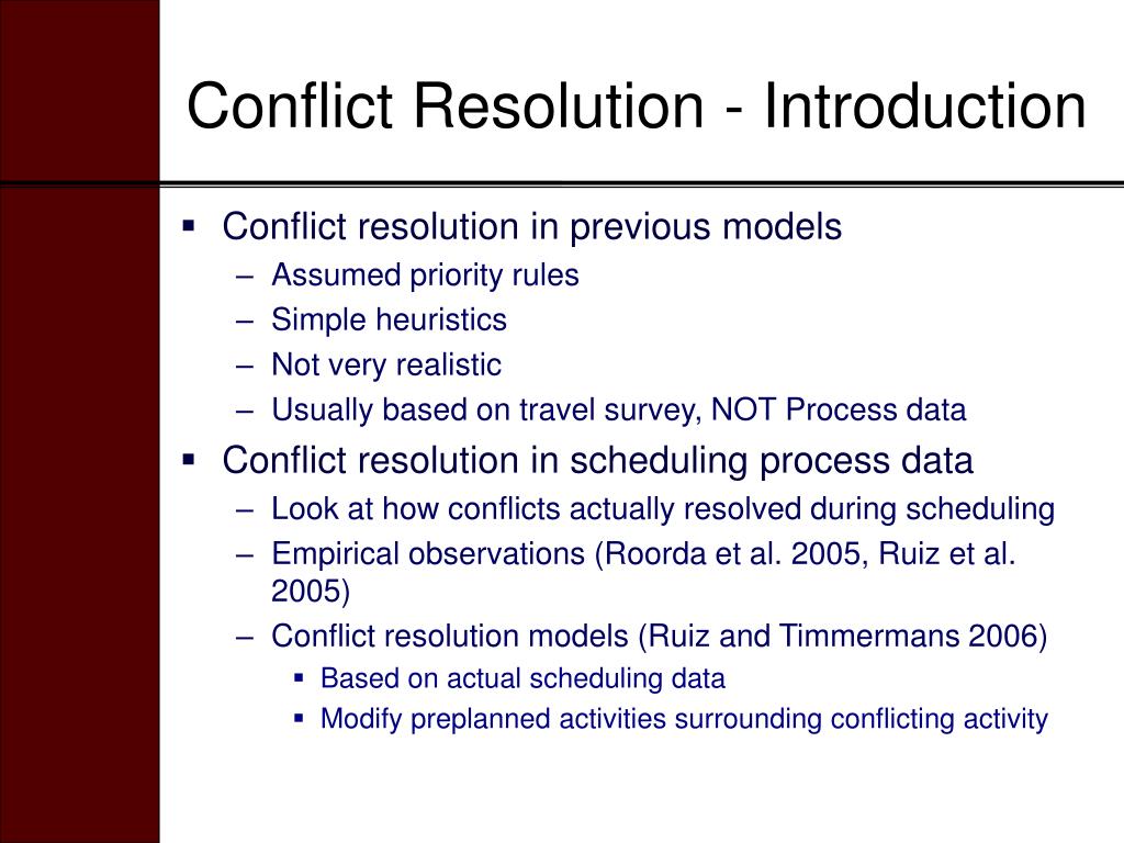 trip model of conflict